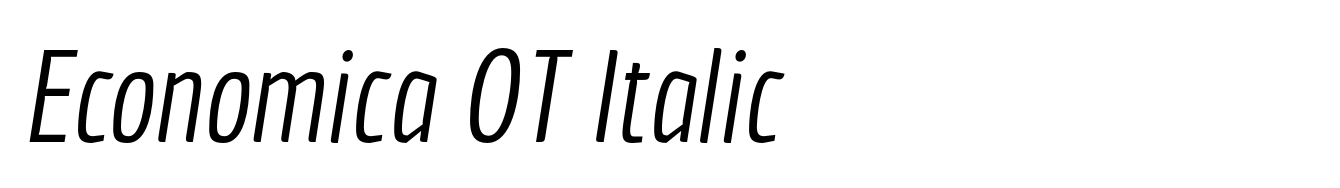 Economica OT Italic